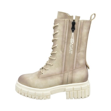 Bagatt Boots Tonic with side zipper beige Women